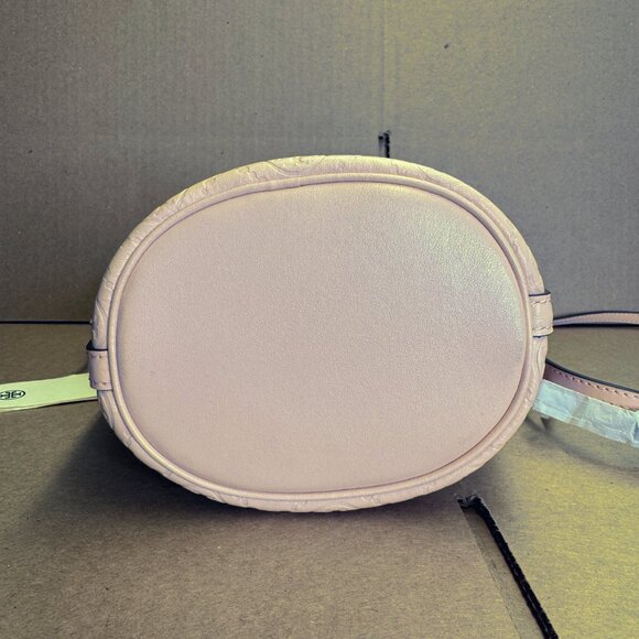 Tory Burch T Monogram Mini Bucket Bag - Blush - Picture 7 of 10